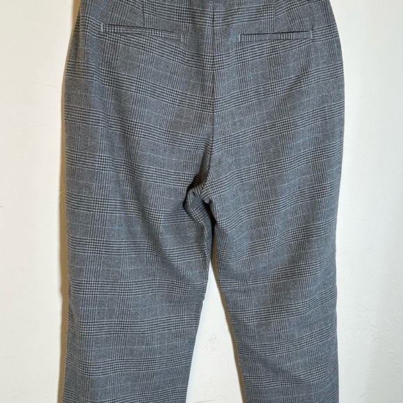 L.L. Bean Classic Fit Gray Plaid 100% Cotton Fully Lined Career Trousers Sz 10 - Picture 7 of 11